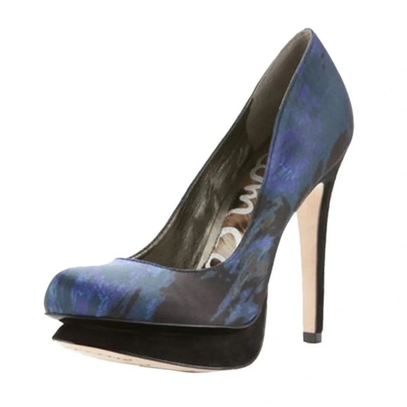 Sam Edelman Ulysa Platform‎ Pump In Midnight Blue - Picture 1 of 8